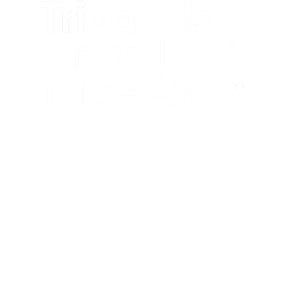 TA-LOGO-2025 Tripadvisor Travelers' Choice Awards 2025 badge with owl and laurel indicating Nusa Lembongan's award.